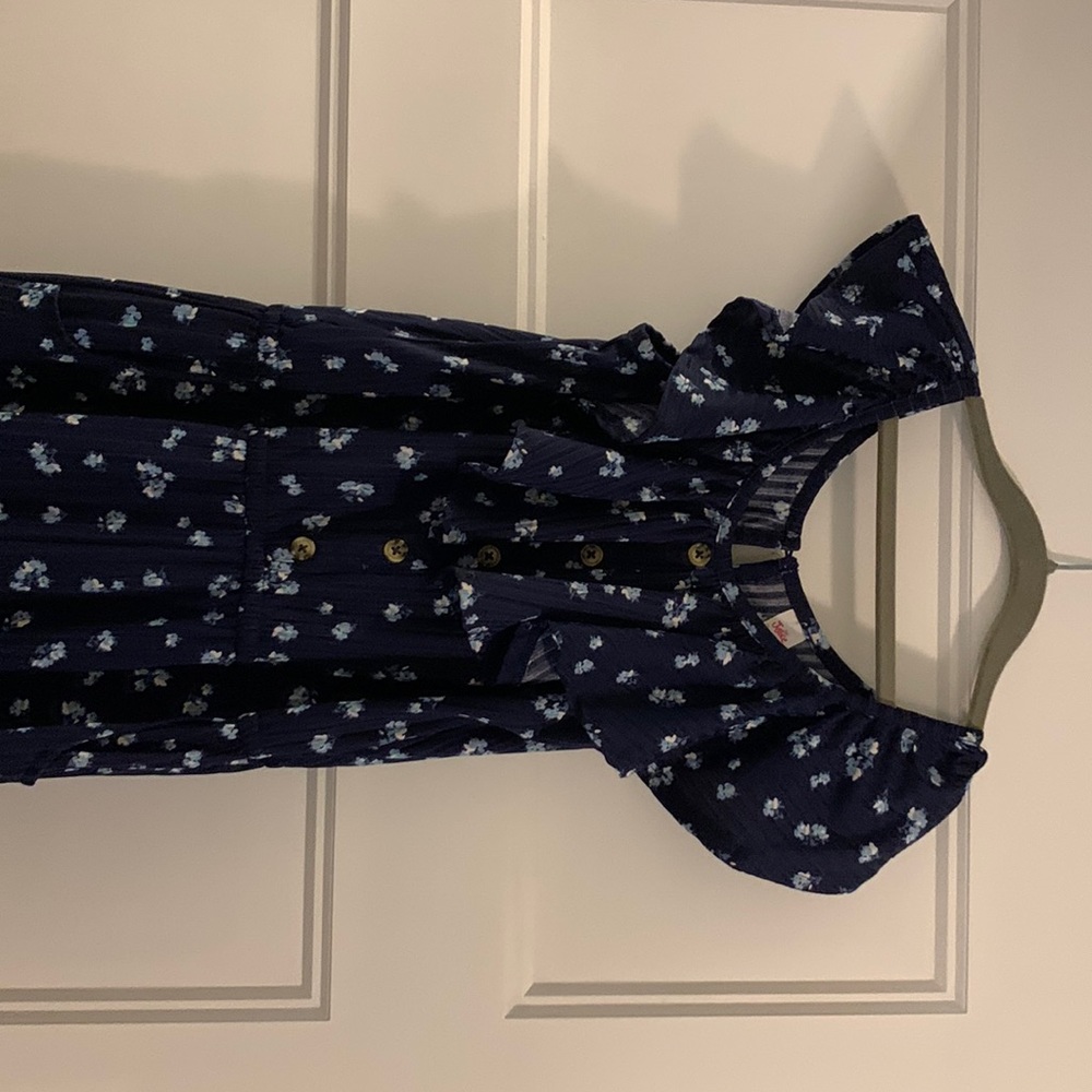 Girls Romper with cap sleeves